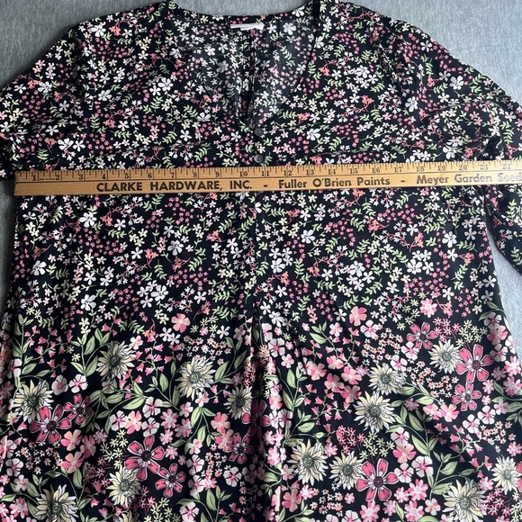J. Jill multicolor Floral Relaxed Blouse size M - Picture 6 of 8